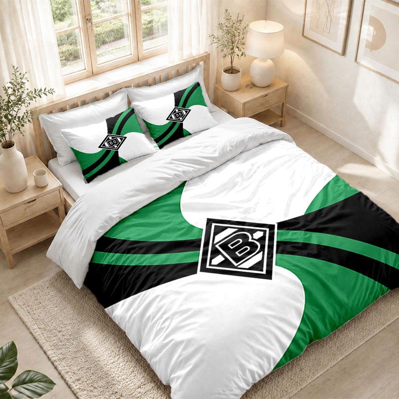 Bedding Set 1 Duvet Cover 2 Pillowcases Borussia Mönchengladbach Print Bedroom Home Decoration