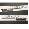 For Mercedes Benz A35 A45 CLS53 CLA35 CLA45 GLA45 AMG 1 pair TURBO 4MATIC Fender Emblems Badges Symbols Sticker AX1 