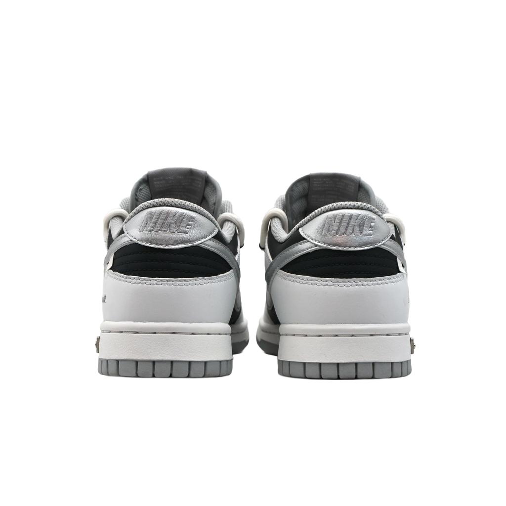 Nike Dunk Star Li Low top Skateboard Shoes Unisex White Black Silver DD1503-103(Team1045-)