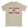 Im Stuck On You  Band Aid Pun Saying Nurse Unisexs T Shirts  Creative Tees Short Sleeve Crew Neck TShirt 100 Cotton Clothing