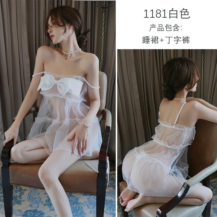 Сексуальное нижнее белье сексуальное кружево бант пижама костюм страсти перспектива униформа соблазнение женщина