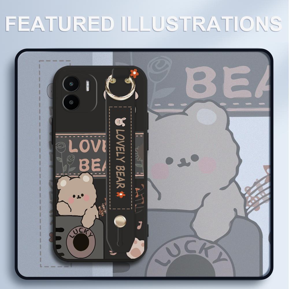 (С браслетом) Мягкий жидкий силиконовый чехол из ТПУ для телефона с полным покрытием, противоударный защитный резиновый чехол для камеры для IPhone, Samsung, Huawei, Xiaomi Redmi