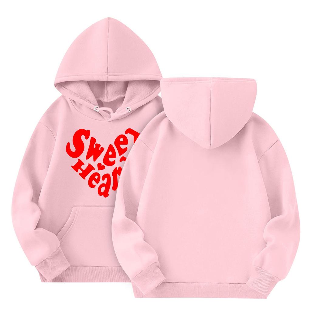 Толстовки для девочек-подростков, толстовки с длинным рукавом, пуловер с завязками, симпатичная толстовка большого размера