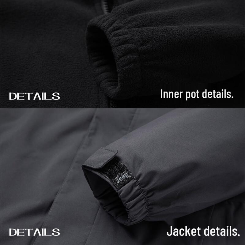 JEEP Men's 3-in-1 Detachable Warm Jacket