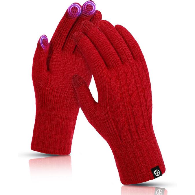 Winter Gloves for Women Touch Screen Thermal Knit Lining Gloves