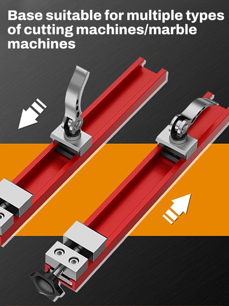 Adjustable Cutting Machine Base Guide Rail 240mm 360mm ABS Circular Saw GuidePositioning Clamp 2-Way Reverse Buckle Woodworking