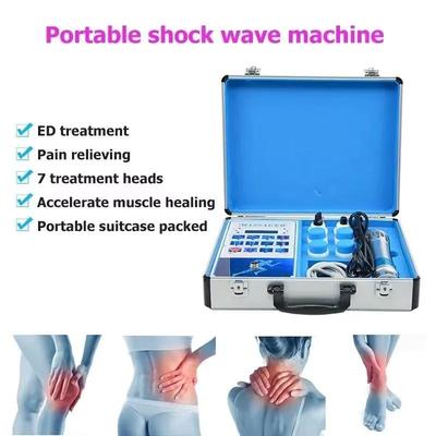 Массажер для мышц Shockwave Wellness Machine с 7 головками для расслабления и релаксации мышц - решетчатый баллистический ударно-волновой спа-инструмент