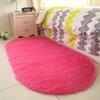 Bedroom Decoration Anti-Slip Home Oval Fluffy Soft Plush Carpet Floor Mat Area Rugs Bedside Shaggy