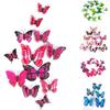 12x 3D Butterfly Wall Sticker Fridge Magnet Room Decor Decal Applique