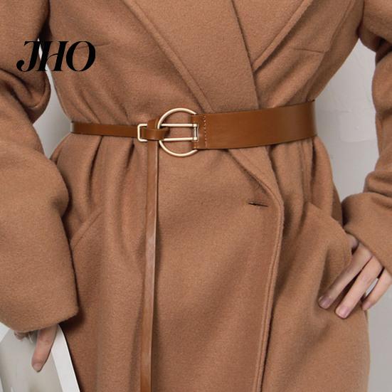 Comfortable Women Belt Imitation Leather Adjustable Waist Circumference Accessory Dress Shirt Coat Waistband Fashion Accessories Wear-resistant