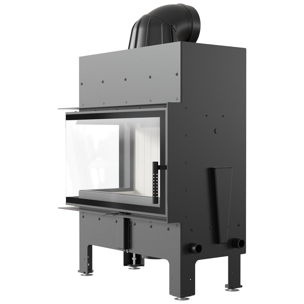 Fireplace Insert Fireplace KRATKI FLOKI M Left 10kW COMPLETE SET for BUILT-IN