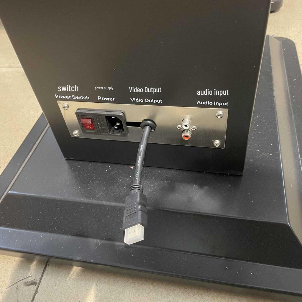 Multifunctional Podium with Wireless Mic & Light Strip - Hotel Lobby Media Lectern