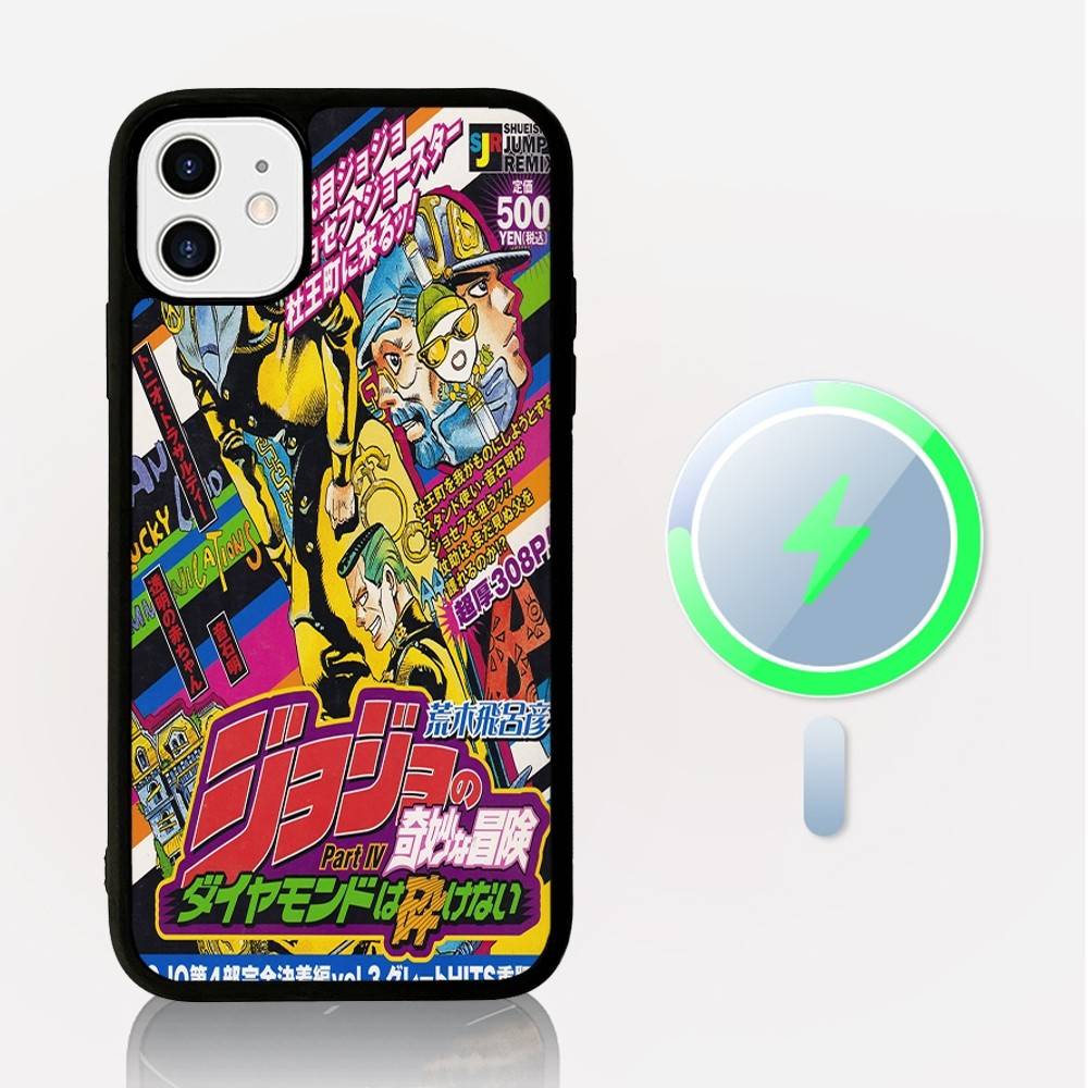 JoJos Bizarre Adventure Phone Case Magnetic Case For IPhone 16 14 13 12 11 15 Pro Max Plus For Magsafe Wireless Charge Cover