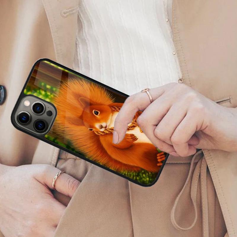 Cartoon Squirrel Magnetic Phone Case For APPLE iPhone 17 Air 16 14 13 12 Pro Max 15 Plus Wireless Charge With MagSafe Cover