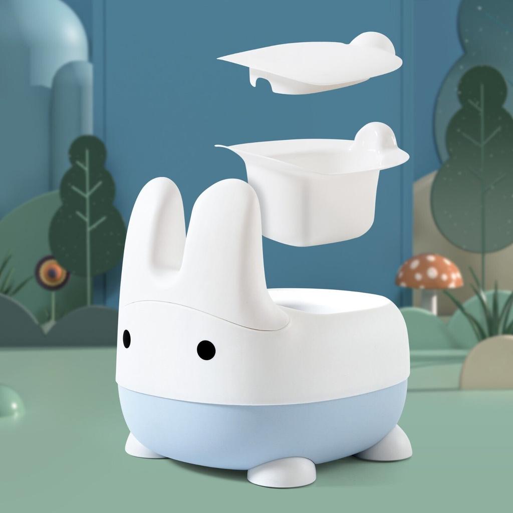 Bunny Toddler Potty Training Toilet Seat Toddler Toilet Seat Easy To Clean Non-Slip Kids Potty Chair Toddler Potty Seat Soft Pad