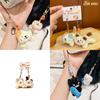 Jinnew Cute Plush Cat Phone Charm With Keychain For Collectors And Gift Lovers