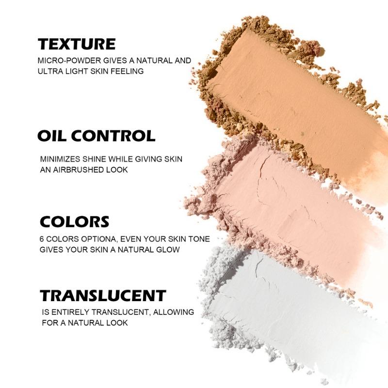 Рассыпчатая пудра для лица Матовая прозрачная водостойкая натуральная спрей для контроля жирности кожи Пудра для фиксации макияжа
