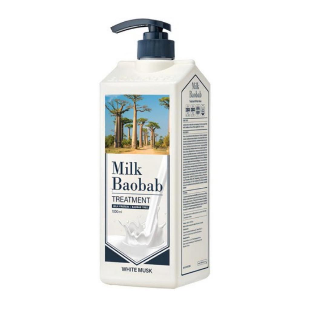 Лечение волос с молочным баобабом и ароматом белого мускуса