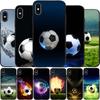 Черный силиконовый чехол для телефона «Футбол» для iPhone 12 XR XS Max 5 5S SE 2020 6 6S 7 8 PLUS X 11Pro Max11