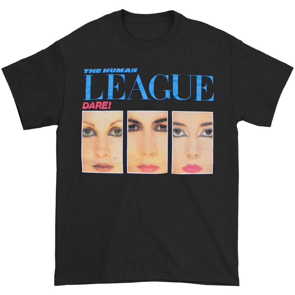 Men's Human League Dare Black T-shirt Medium Black