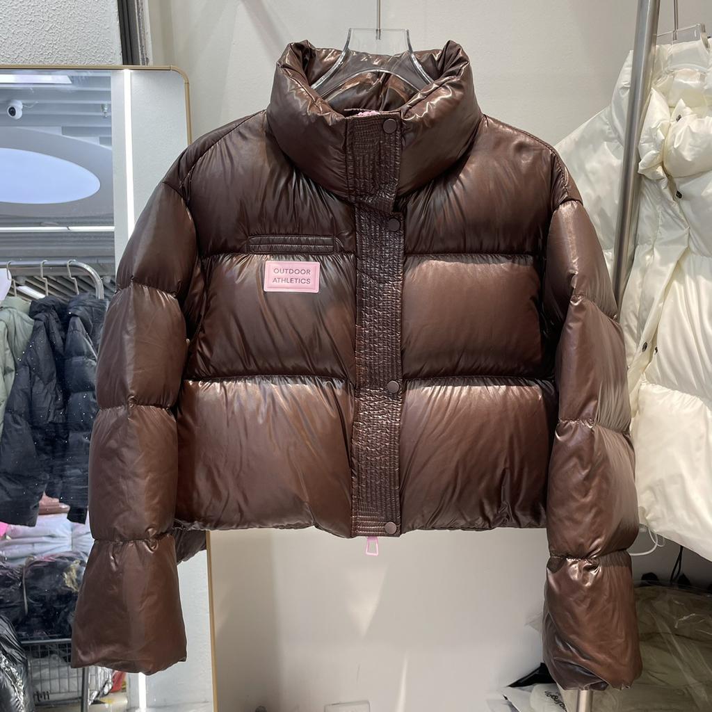 Зимняя новая куртка-пуховик с воротником-стойкой, ультралегкая, женская, 90% белая, утиный пух, высококачественная, утолщенная, модная куртка