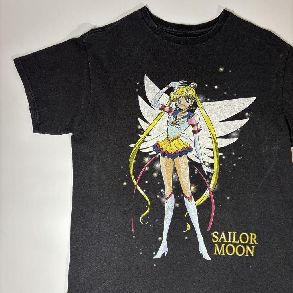 Sailor Moon Usagi Tsukino Black Short Sleeve Unisex Shirt Reprint S-5XL WA0210