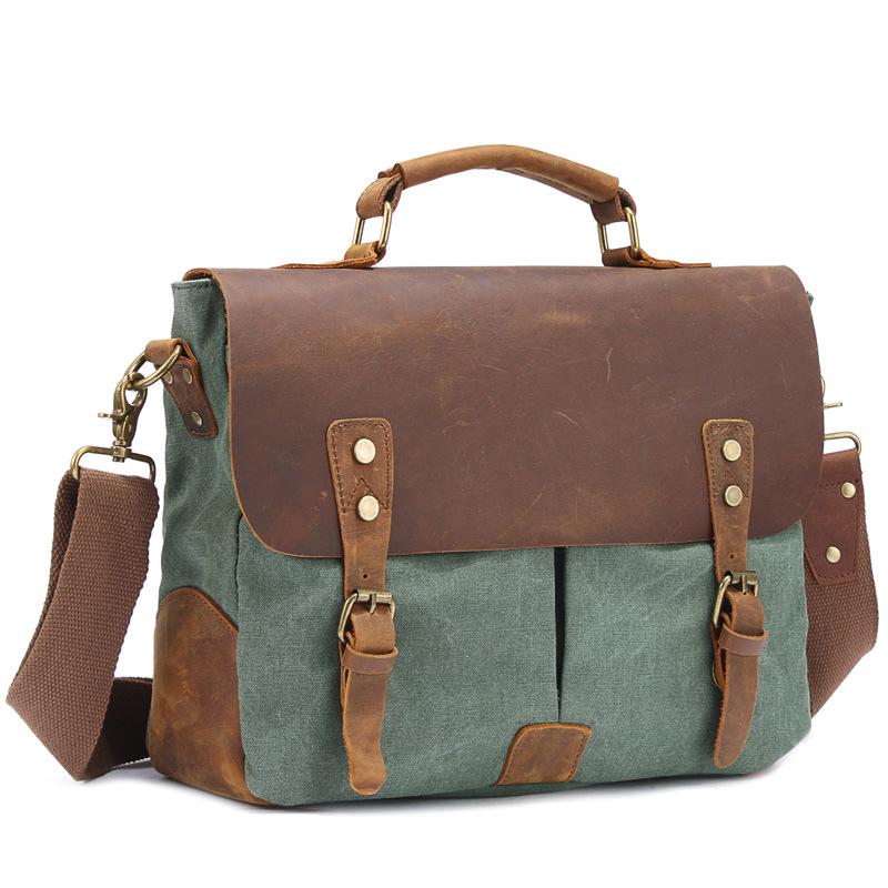 Мужской холщовый портфель