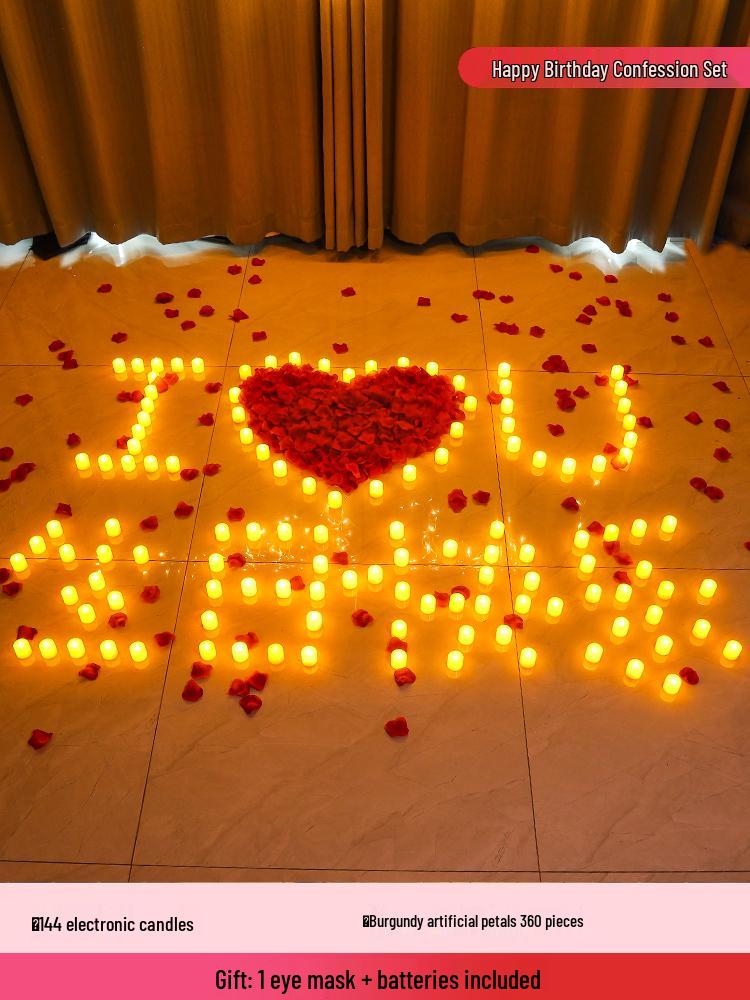 Romantic Indoor Proposal & Celebration Candle Decor Set