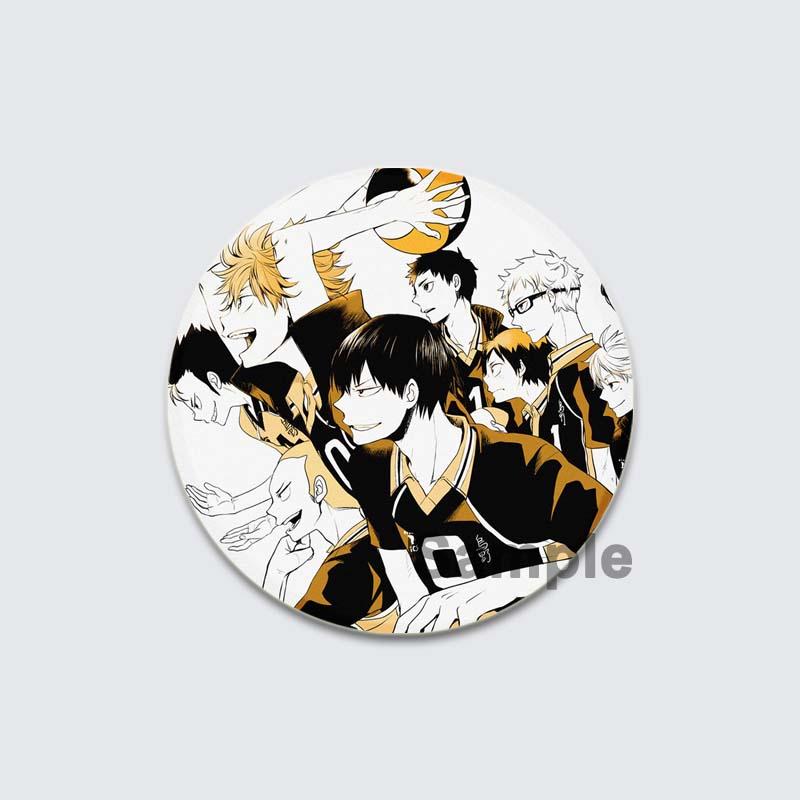 32/44/58 мм значки с героями мультфильмов Аниме Haikyuu!! Значок Манга Фигурки Значки Значок Рюкзак Одежда Украшения Броши для Сумки DIY Аксессуары