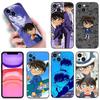 Чехол для телефона Anime Detective Conan для Apple iPhone 12 13 Mini 11 14 15 Pro Max 7 8 Plus X XR XS SE 2020 2022 черный силиконовый чехол