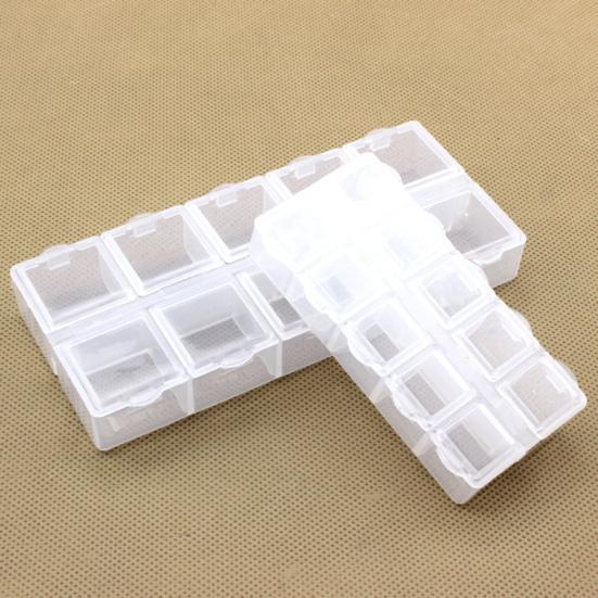 Коробка для хранения Пыленепроницаемая экономия места 2 размера Легко носить с собой Чехол для ювелирных изделий Поставка для рукоделия