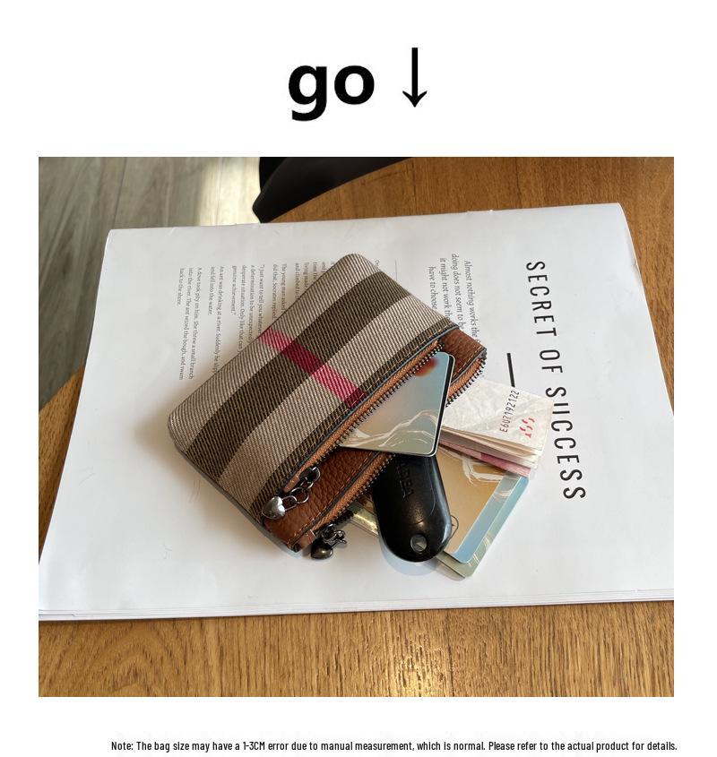 Женский мини кошелек для монет из натуральной кожи - Новый модный стиль 2025