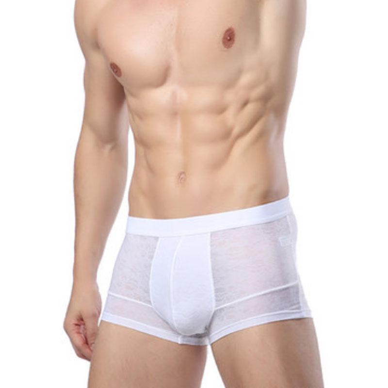 Летние Удобные Сексуальные Мягкие Геи Трусы Шорты Марлевые Брифы Дизайнерские Мужские С Низкой Посадкой Прохладные Ажурные Мужские Дышащие Аксессуары