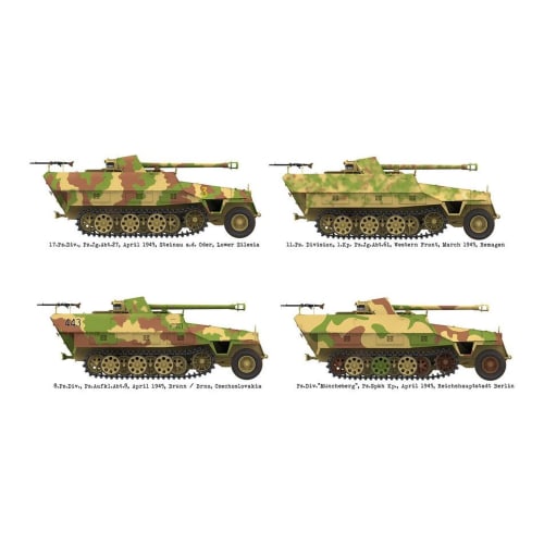 Das Werk 1/16 Scale German Armored Personnel Carrier Sd.Kfz.251/22 Ausf.D Pakwagen 2-in-1 Plastic Model Kit USCDW16022