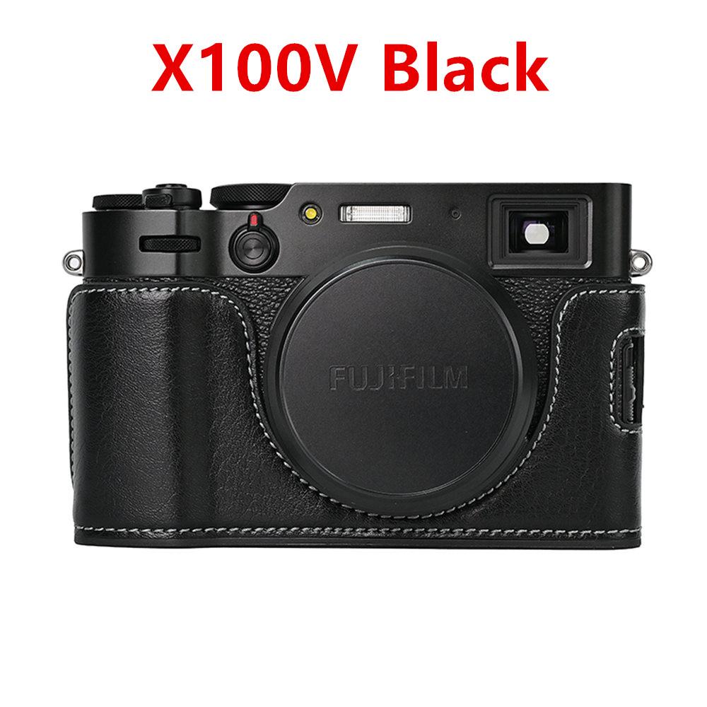 PU Leather Camera Half Case for Fujifilm Fuji XT50 XT30 XT30II XT20 XT10 XT5 XS10 XS20 XH2 XH2S X100V Battery Opening Cover