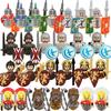 Medieval Ancient Heavy Armored Soldiers Roman Centurion Infantry Bugler  Military Figures Weaponry Model Building Blocks Toys