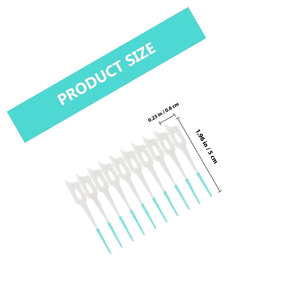 80Pcs Interdental Brushes Elastic Tooth Cleaning Toothpick Tools Portable Oral Care for Braces Gap Cleaning Interdental