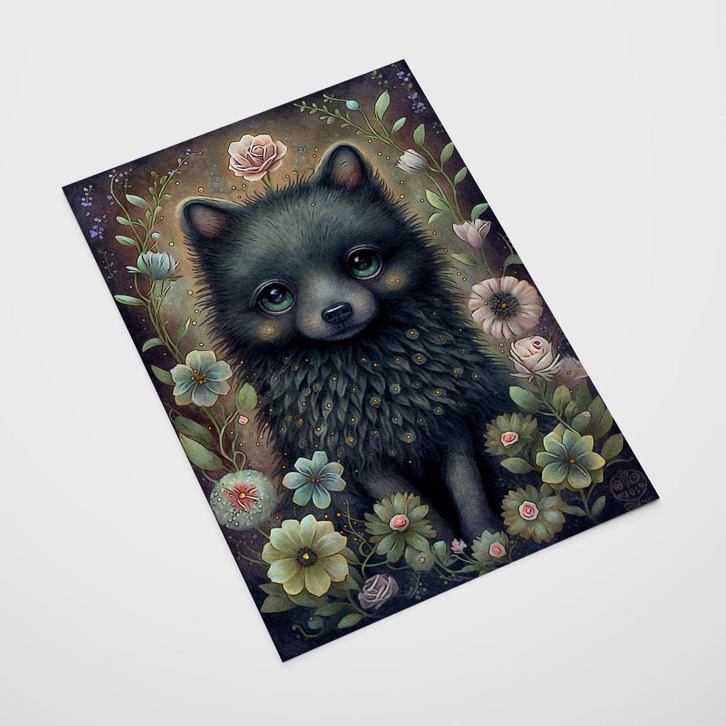 Plakat dla dziecka obrazki dziecięce wilk