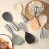 Stainless Steel Handle Silicone Rice Spoon Non-stick Serving Spoons Rice Paddle  Rice Cooker
