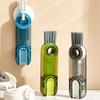 3 In 1 Bottle Gap Cleaner Brush Multifunctional Cup Cleaning Brushes Water Bottles Clean Tool Mini Silicone U-Shaped Brush