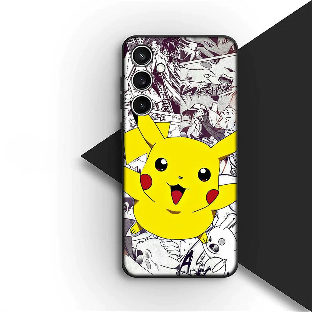 Casing for Apple iPhone 16 14 15 Plus 11 Pro Max 16E ProMax + 16Plus 15+ 14+ Phone Cover Soft Case Cartoon P-Pokemons P-Pikachus