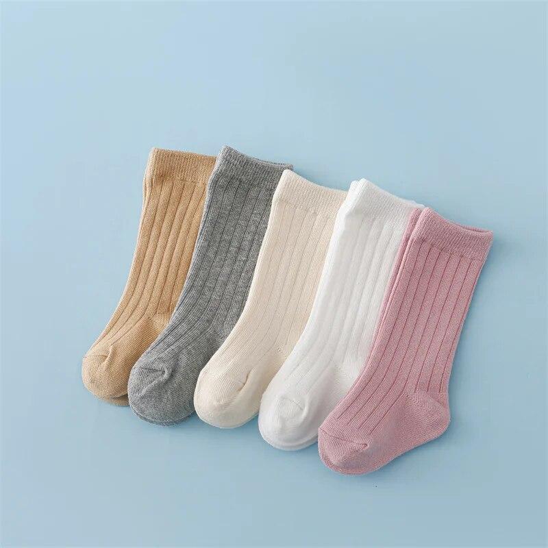 Kids Boy Girl Socks Cotton Striped Soft Baby Knee Long Children's Socks School Sport Casual Baby Sock For Boys Girl 0-5Y