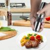 Ручная двухсторонняя мельница для перца из нержавеющей стали, регулируемая, контейнер для приправ, кухонные инструменты для измельчения