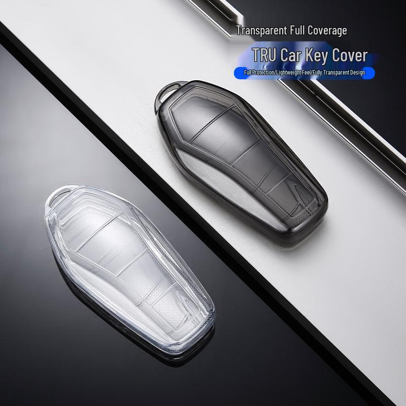 BYD Key Case: TPU Full Coverage Protective Shell for Song Qin PLUS/dmi Dolphin - Anti-Fall Design.
