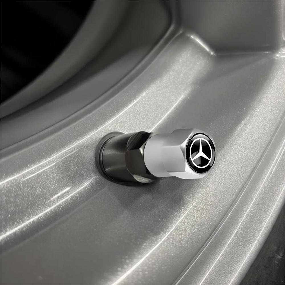 CRE1 4 ШТ. Колпачки на ниппели колес автомобиля Аксессуары для авто Для Mercedes Benz AMG A B C E M R G S Класса GLA GL CLA CES CLS SLK GLK