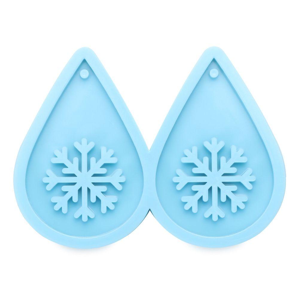Making Tools Dangle UV Epoxy Earrings Resin Mold Merry Christmas Resin Silicone Mould Pendant Molds