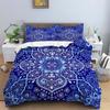 Bohemian 3D Floral Leaves Duvet Cover Microfiber Abstract Geometric Pattern Bedding Set King Full Queen For Boy Teen Adult Decor