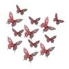 12 Pcs 3D Butterfly Wall Decor 3 Sizes Hollow Butterfly Decoration for Birthday Party Cake Topper Removable Wall Murals Decal for Kids Room