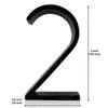 New Floating House Numbers Creative Modern Zinc Number Self Adhesive Door Sign Outdoor Mailbox Apartment Home Decorations