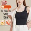 Женская термобесшовная майка на бретелях с U-образным вырезом и чашками